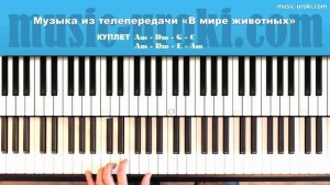 В мире животных на фортепиано (урок и ноты)