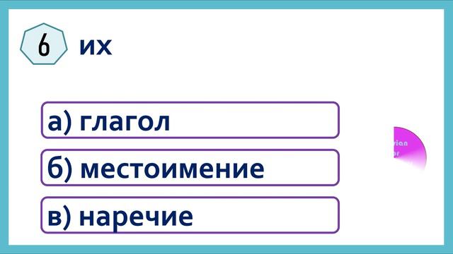РКИ Части речи Тест Russian Parts of Speech Test смотреть онлайн
