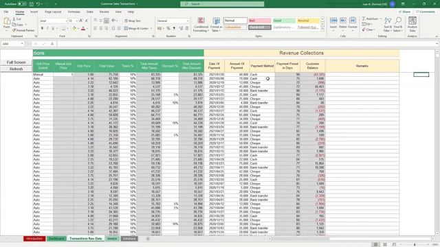 Customer Sales Transaction Excel Template Step-by-Step Video Tutorial by Simple Sheets смотреть онлайн