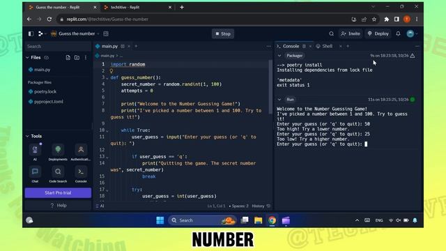 Create Guess The Number Game - Without Coding | Techtitive смотреть онлайн