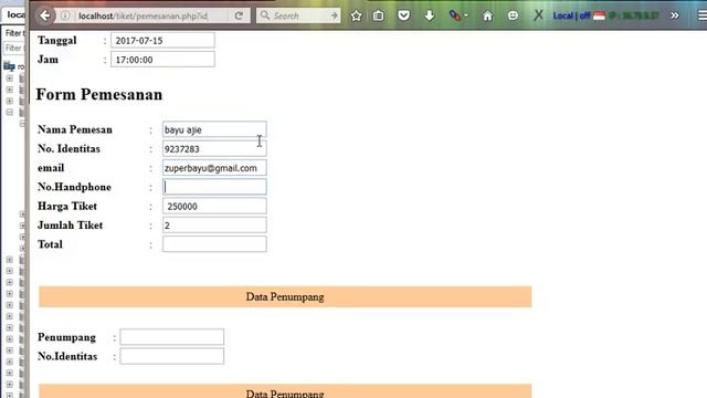 demo script php pemasanan tiket fix смотреть онлайн