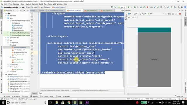 #4 Firebase Authentication Tutorial - Navigation Drawer смотреть онлайн