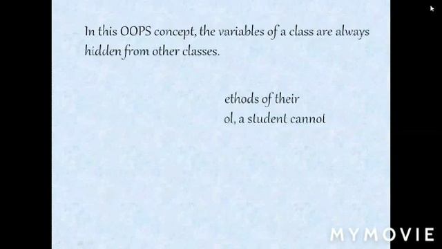 Basic Concepts of OOPs(Object Oriented Programming System) смотреть онлайн