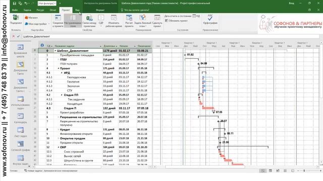 MS Project 2016 Интерфейс смотреть онлайн