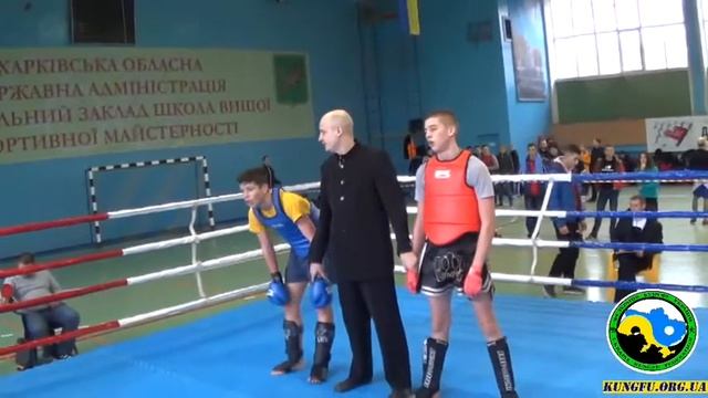 Дембицкий Я Саньда 25 бой Победитель Финал кубка Украины по кунгфу (г. Харьков 28.11.2015)