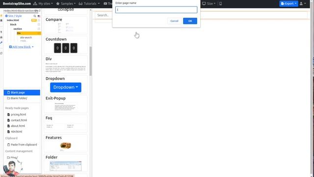 How to add search element in Bootstrap 5 builder смотреть онлайн