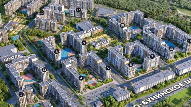 ЖК "Южное Бунино" Основные особенности ЖК "Южное Бунино". смотреть онлайн