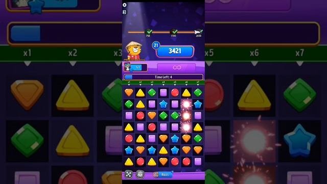 Doctor Solo Challenge Cosmic Rush Crazy Columns+Blow'Em Up 2650 Score/ Moves Multiplier Daily Mode. смотреть онлайн