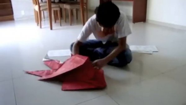 Ancient Dragon (Kamiya Satoshi) Origami Folding - Fast Motion