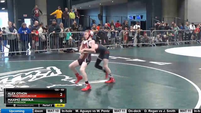 12U 63 Maximo Ansola Team Aggression Vs Alex Othon Mat Demon Wrestling Club смотреть онлайн