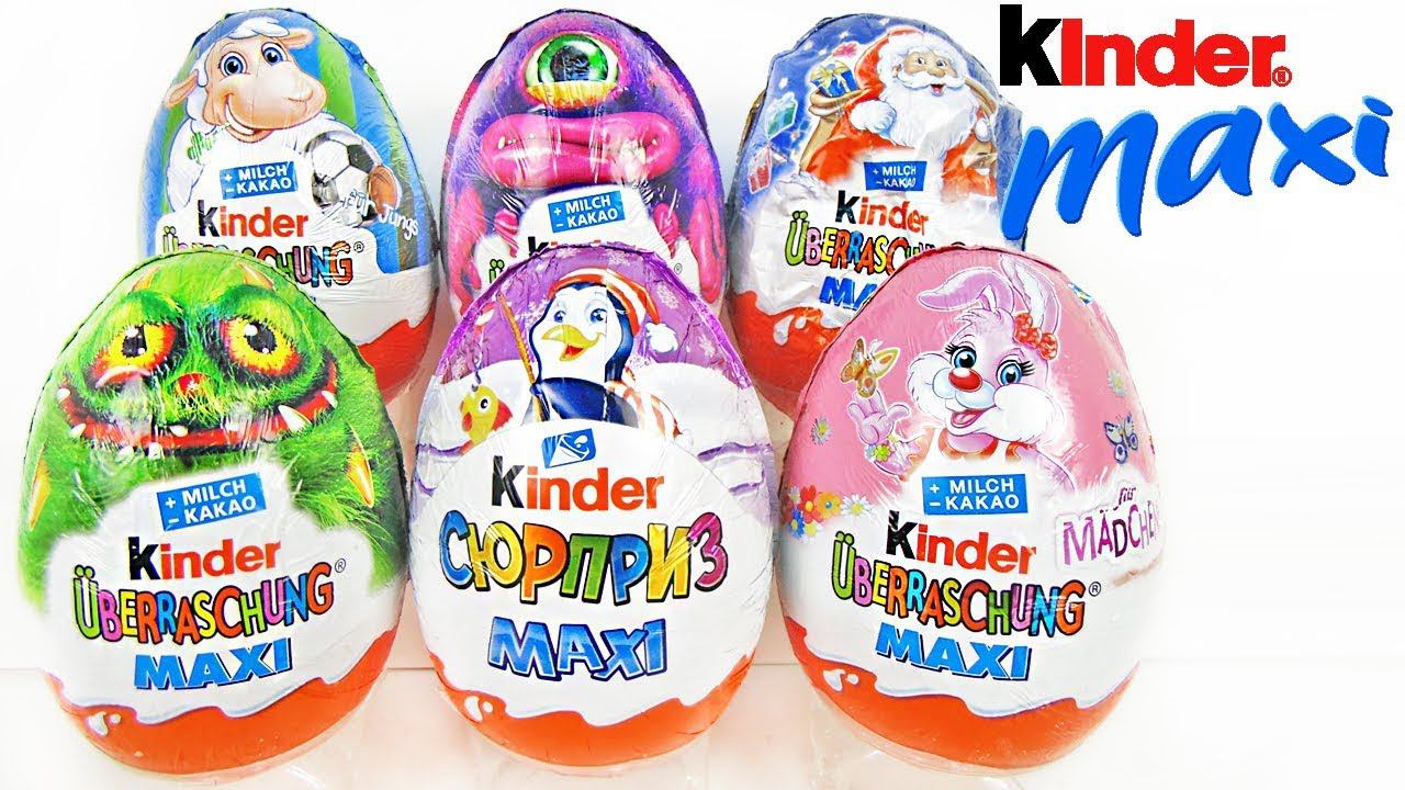 КИНДЕР СЮРПРИЗЫ МАКСИ Mix! Раритетные яйца, Новый год 2019! Kinder Surprise MAXI Eggs Unboxing