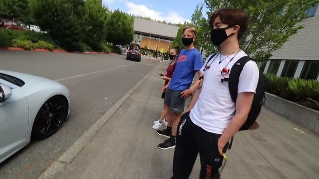 Taking my Audi R8 to The Last Day of High School смотреть онлайн