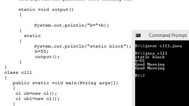 static block example in java смотреть онлайн