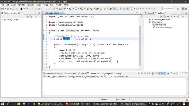 JList and ListSelectionListener | Java Swing Tutorial #22 смотреть онлайн