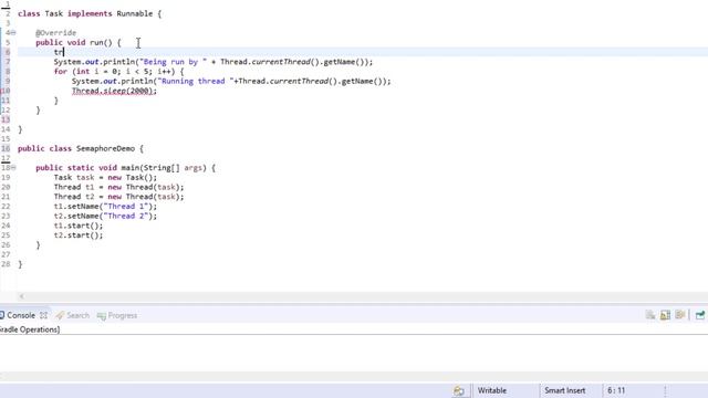 Java semaphore with example смотреть онлайн