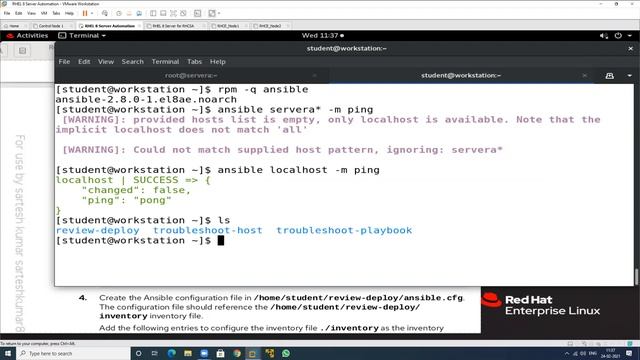 RedHat Course English | RH294 | SA3 V14 | Troubleshooting Ansible | Recall | RedHat | Class 49 смотреть онлайн