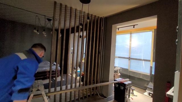 Перегородка из брусков для зонирования своими руками. смотреть онлайн