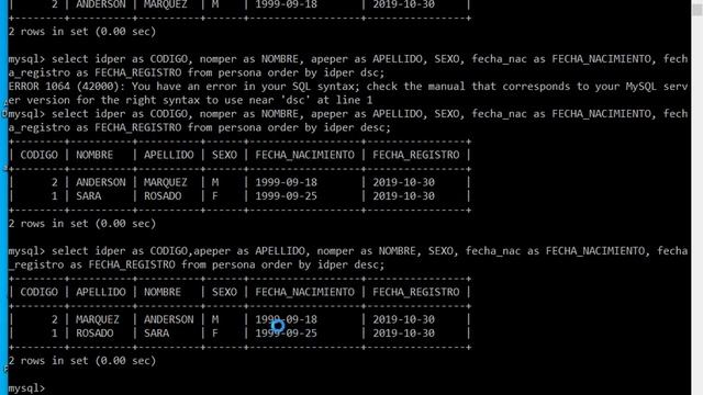 INTRODUCCION: BASE DE DATOS (MySQL) смотреть онлайн