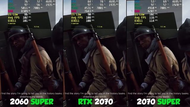 RTX 2060 SUPER. Vs RTX 2070. Vs RTX 2070 SUPER