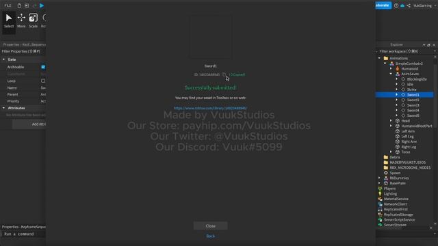 Simple Sword Combat System V2 Giveaway [FREE] | Roblox Studio смотреть онлайн