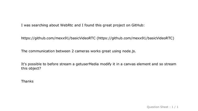 HTML : How to stream a canvas element in WebRtc? смотреть онлайн