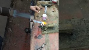 Мощная пропан воздушная горелка на сжатом воздухе