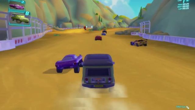 Cars 2 The Game Miles Axlerod Race Gameplay HD смотреть онлайн