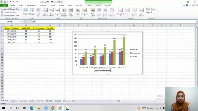TUTORIAL MEMBUAT GRAFIK DI MICROSOFT EXCEL смотреть онлайн