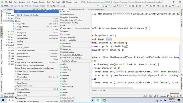 Make a Video Call Application using Android studio | Part 5 | Java | Android Studio смотреть онлайн