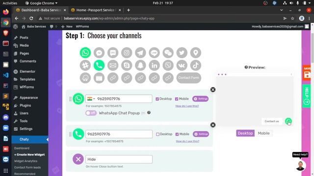 Free Add a Click to Call and WhatsApp Button to WordPress | How to add WhatsApp Chat | Nesark смотреть онлайн