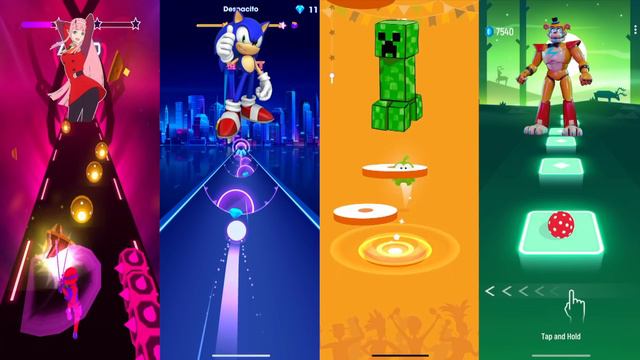 Zero Two(2 Phut Hon) X Sonic(SugarCrash Bemax) X Minecraft(Hide & Seek) X FNAF Freddy(Bandyland)