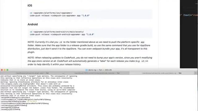 NativeScript CodePush plugin demo смотреть онлайн