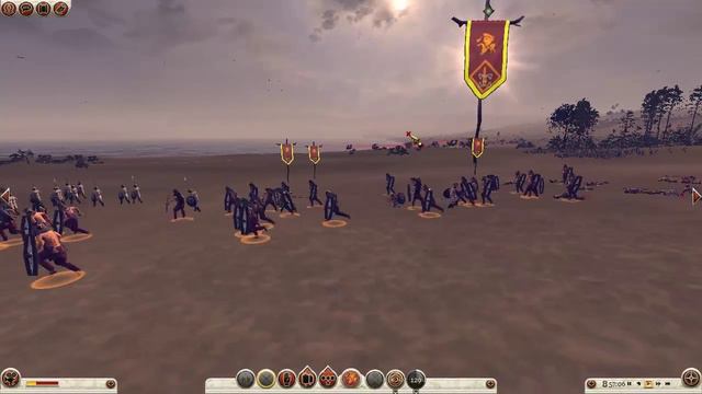 Rome 2 Total War - 320 берсерков vs 1600 гоплитов смотреть онлайн