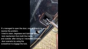 Volvo V40 2014 Rear door lock FIX
