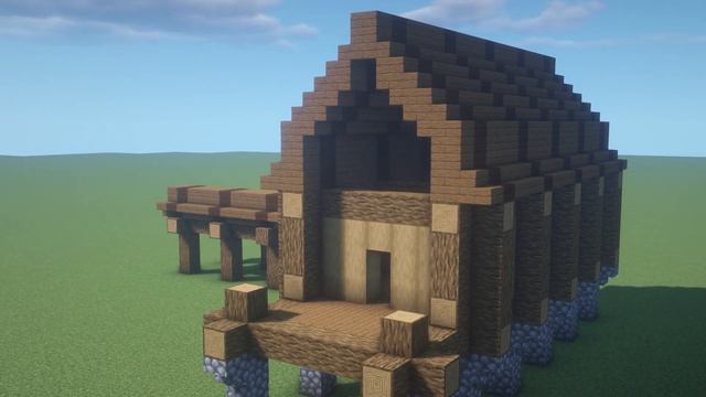 Minecraft tutorial: how to build a farm survival house/easy house смотреть онлайн