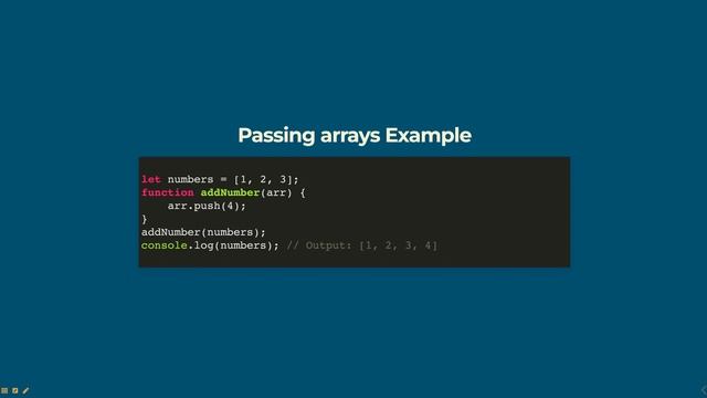 Passing arrays to functions in Javascript смотреть онлайн