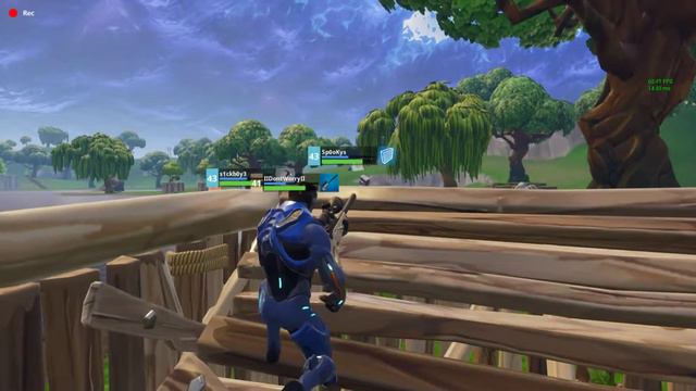 Fortnite Battle Royale очередная победа! Противники поумирали от зоны) смотреть онлайн