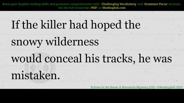 English Story For Listening ⭐ Level 4 – Mountain Shadows | WooEnglish