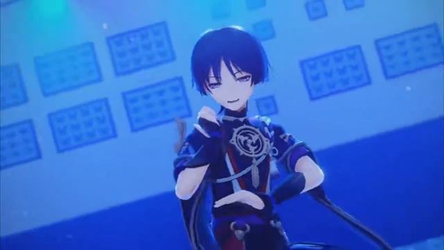 сяо,альбедо и сакарамучча  флексят