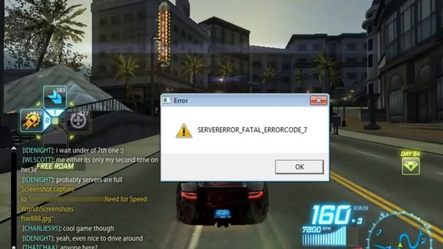 Critical Error Out of Memory & ServerError Fatal ErrorCode7 in Need for Speed World at NFSW NFS смотреть онлайн