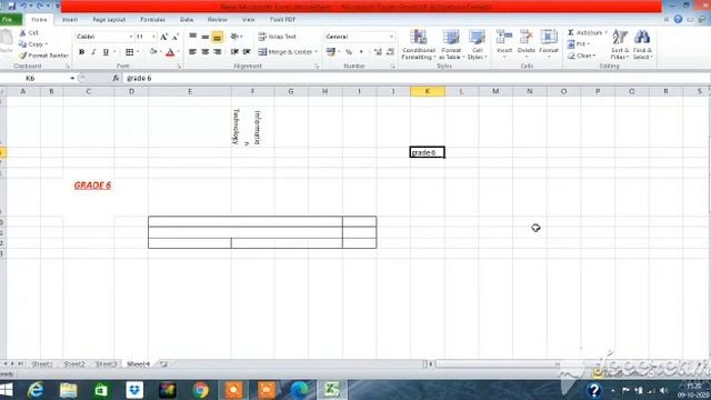 Inserting rows and columns in MS Excel- Grade 6 смотреть онлайн