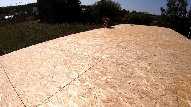 осб и подкровельный ковёр.односкатная крыша. строю сам смотреть онлайн