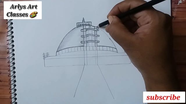 Sanchi Stupa, Madhya Pradesh Sketch#Indian Heritage#Monument Sketch#pencil Sketch:- For Beginners