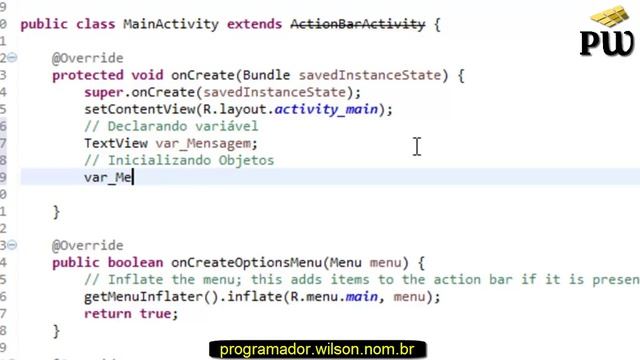 Instanciando TextView através do Java - Android - 158 смотреть онлайн