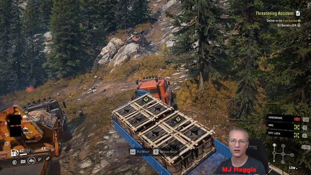 Snowrunner - Michigan - p11 - "Threatening Accident" & "Work For Old Sweat" смотреть онлайн