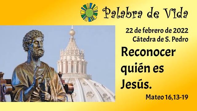 Palabra de Vida. Reconocer quién es Jesús. Mateo 16,13-19. смотреть онлайн