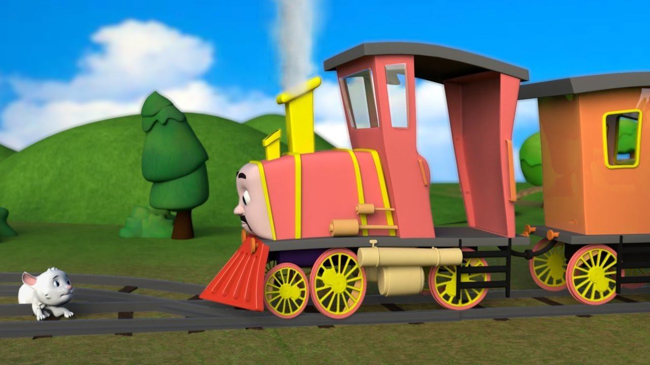 Паровоз по Рельсам Мчится - Детские Песни смотреть онлайн