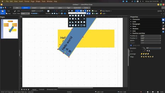Position and Size || Libreoffice Draw || part 15 смотреть онлайн