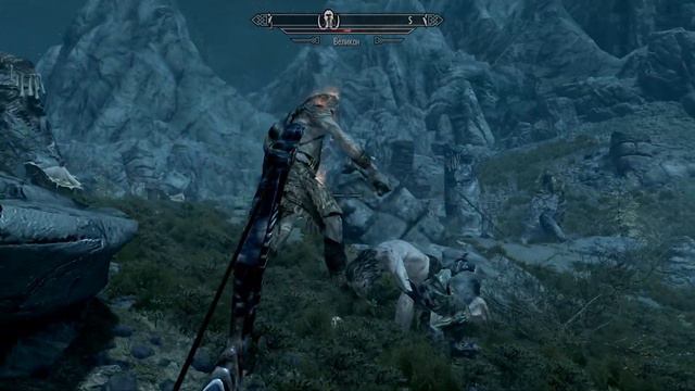 Скайрим. Напарник Телдрин Серо VS Великаны. Сложность Легенда смотреть онлайн