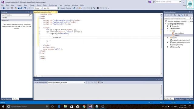 How to use angularjs expressions example in asp.net || visual studio 2015 #angularjs tutoials 2 смотреть онлайн